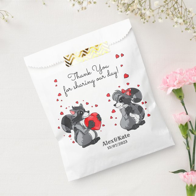 Sacolinha Casal de Guaxinins (Criador carregado)