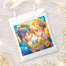 Casal Floral de Anime Boy e Rapariga Personalizado