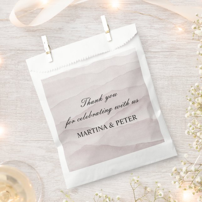 Sacolinha casamento abstrato poeirento rosa (Cortado)