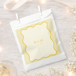 Sacolinha Casamento Amarelo da Manteiga Moderna