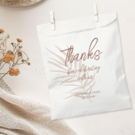 Sacolinha Casamento Boho Personalizado em Terracota