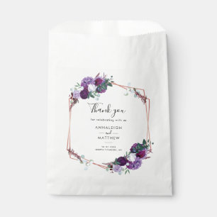 Sacolinha Casamento Botânico Roxo Floral