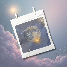 Sacolinha casamento celestial elegante da galáxia azul