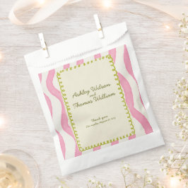 Sacolinha Casamento Cinza e Verde Moderno Whimsical