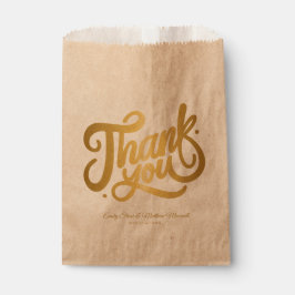 Sacolinha Casamento clássico simples da Vintage ''OBRIGADO''