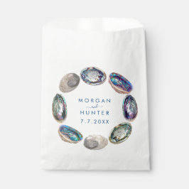 Sacolinha Casamento Colorido de Aquarela de Abalone Shell