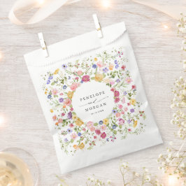 Sacolinha Casamento Colorido de Primavera Wildflower Meadow