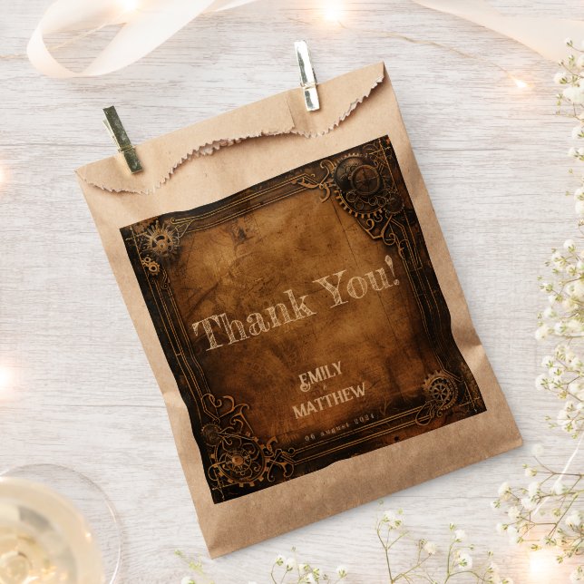 Sacolinha Casamento com Steampunk Noir (Cortado)