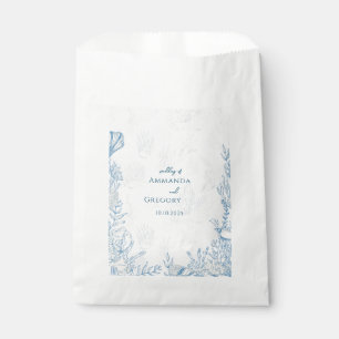 Sacolinha Casamento com temática no Oceano Toile Azul