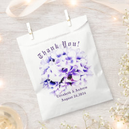 Sacolinha Casamento com Violetas Elegantes