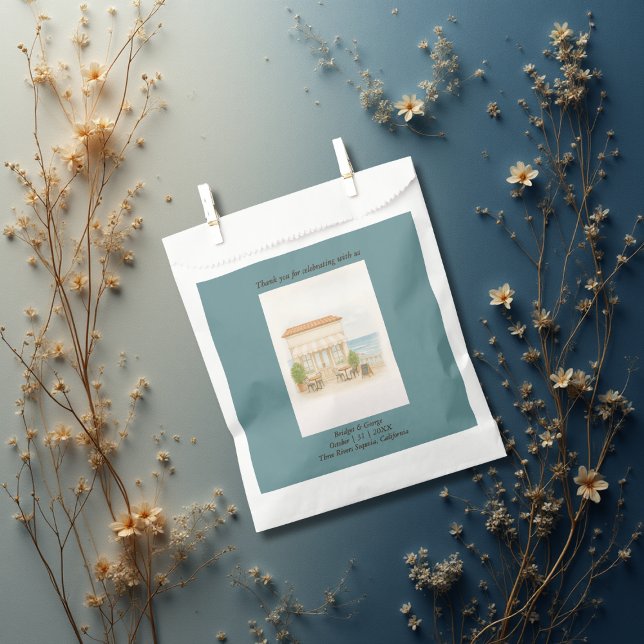 Sacolinha casamento costeiro-mediterrânico do mar (Criador carregado)