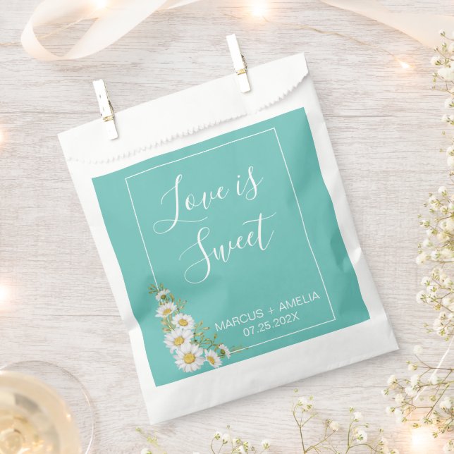 Sacolinha Casamento das Dísias Brancas e Teais Claros (Cortado)