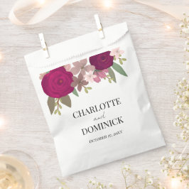 Sacolinha Casamento das Flores do Jardim Borgonha