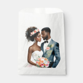Sacolinha Casamento de Casal Bridal Afro-Americano