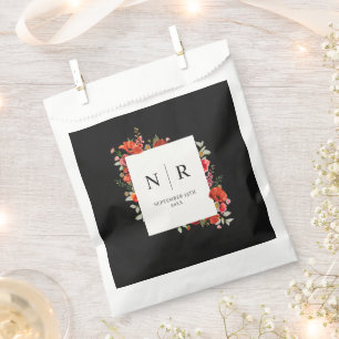 Sacolinha Casamento de Casamento de Monograma Delicado Casam