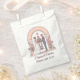 Sacolinha Casamento de Conto de Fadas Art Déco