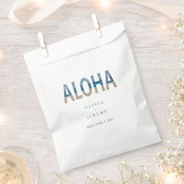 Sacolinha Casamento de Destino Tropical de Aloha Havaí