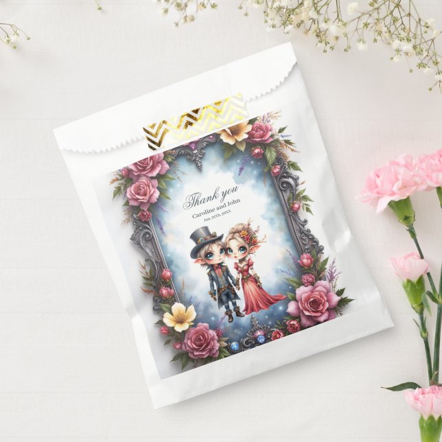Sacolinha Casamento de Elfo Steampunk Caprichoso (Selado)