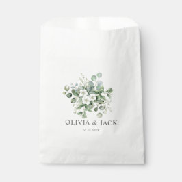 Sacolinha Casamento de Eucalyptus aquarela Rustic Greenery