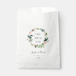 Sacolinha Casamento De Feridas De Flores De Água Elegante