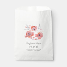 Sacolinha Casamento de Flores de Água Rosa