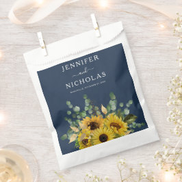 Sacolinha Casamento de Flores Solares Azuis Florais do Marin