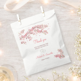 Sacolinha Casamento de Floresta de Cereja Elegante