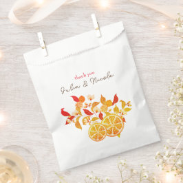 Sacolinha Casamento de Folhagem de Citros com Limonia Fresca
