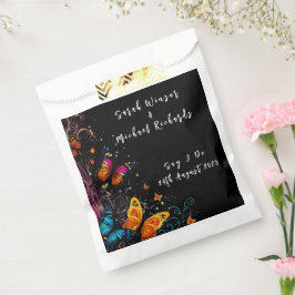 Sacolinha Casamento de Jardim de Borboleta Branca