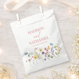 Sacolinha Casamento de Jardins Florais de Flores Selvagens