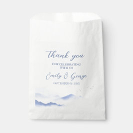 Sacolinha Casamento de montanhas e aves azuis