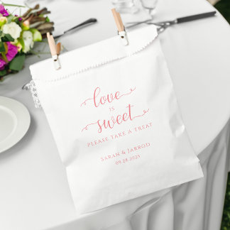 Sacolinha Casamento de Pastel Coral Pink