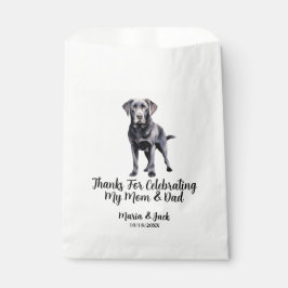 Sacolinha Casamento de Pet Personalizado do Black Lab