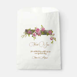 Sacolinha Casamento de Rosas de cor suave