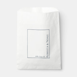 Sacolinha Casamento de Texto Mínimo e Mínimo Impressionante