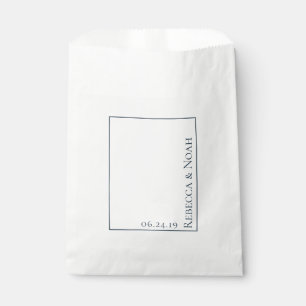 Sacolinha Casamento de Texto Mínimo e Mínimo Impressionante