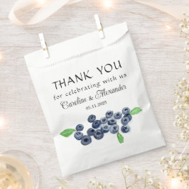 Sacolinha Casamento de Verão com Fruta de mirtilo Blueberry