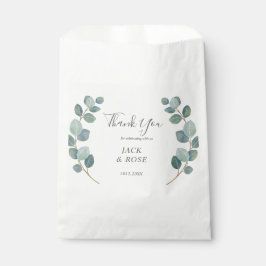 Sacolinha Casamento de Verão de Eucalyptus Greenery Rustic.