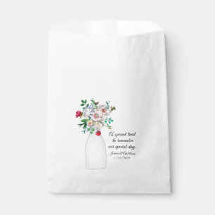 Sacolinha Casamento de vidro da garrafa de leite do vintage