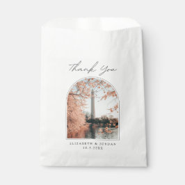 Sacolinha Casamento de Washington DC Obrigado Foto Favor Bag