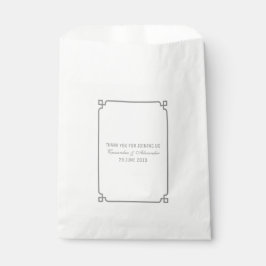 Sacolinha Casamento Deco Chic da cinza