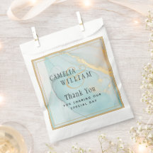 Casamento Dourado do Vidro do Mar de Tinta LeahG