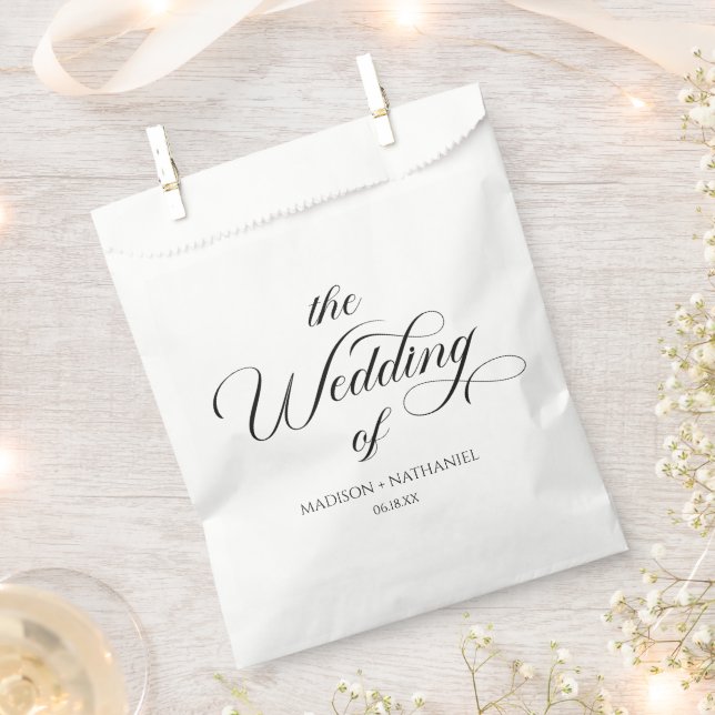 Sacolinha Casamento Elegante Minimalista Clássico (Cortado)
