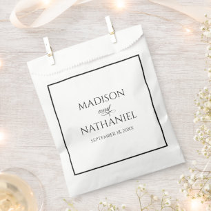 Sacolinha Casamento Elegante Minimalista Clássico