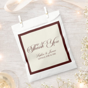 Sacolinha Casamento Elegante Vintage Marfim Burgundy Escuro