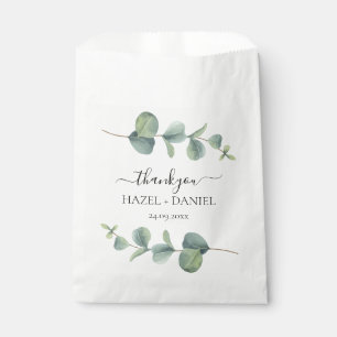 Sacolinha Casamento Eucalyptus Greenery Obrigado