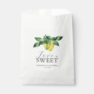 Sacolinha Casamento Favor Bolsas Amor É Limão Doce E Folhas