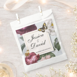 Sacolinha Casamento Favor Bolsas Bloom Flor Borboleta