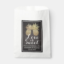 Sacolinha Casamento Favorece Bolsas Abacaxi Ouro Damasco