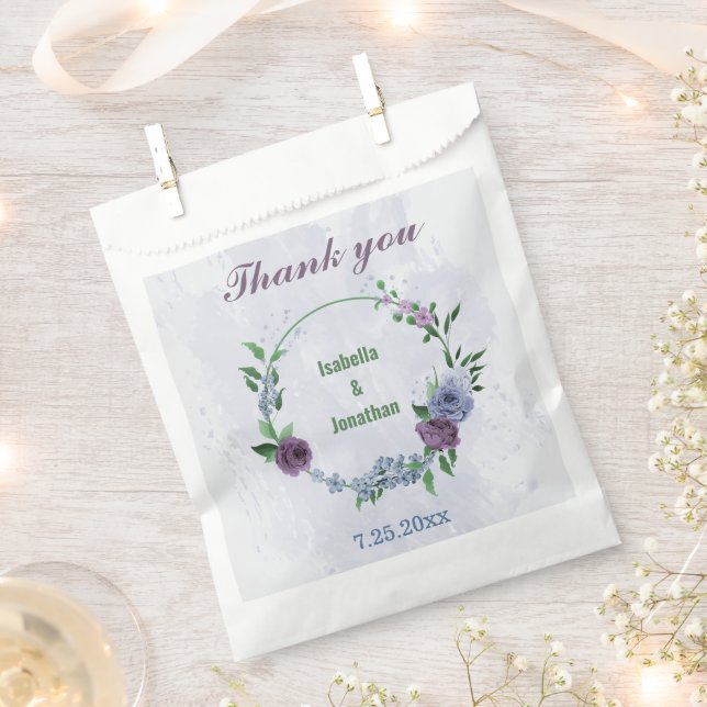 Sacolinha Casamento floral azul roxo (Cortado)